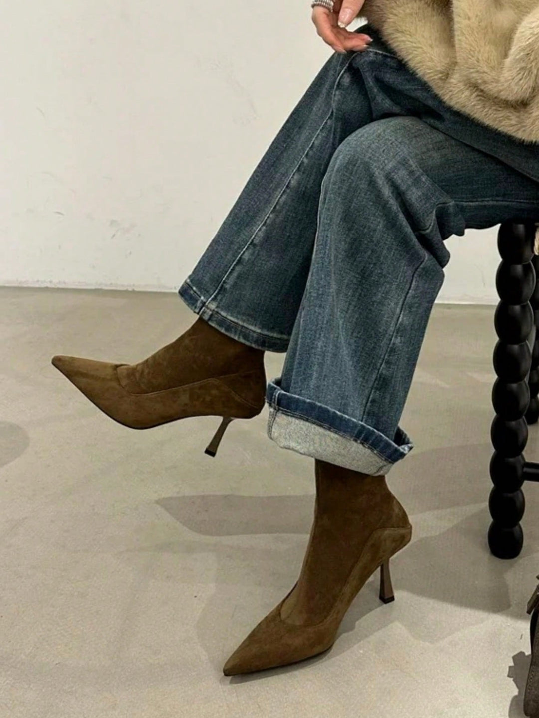 SHEIN bokacsizma, khaki