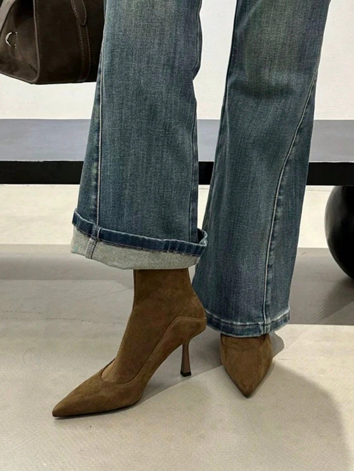 SHEIN bokacsizma, khaki