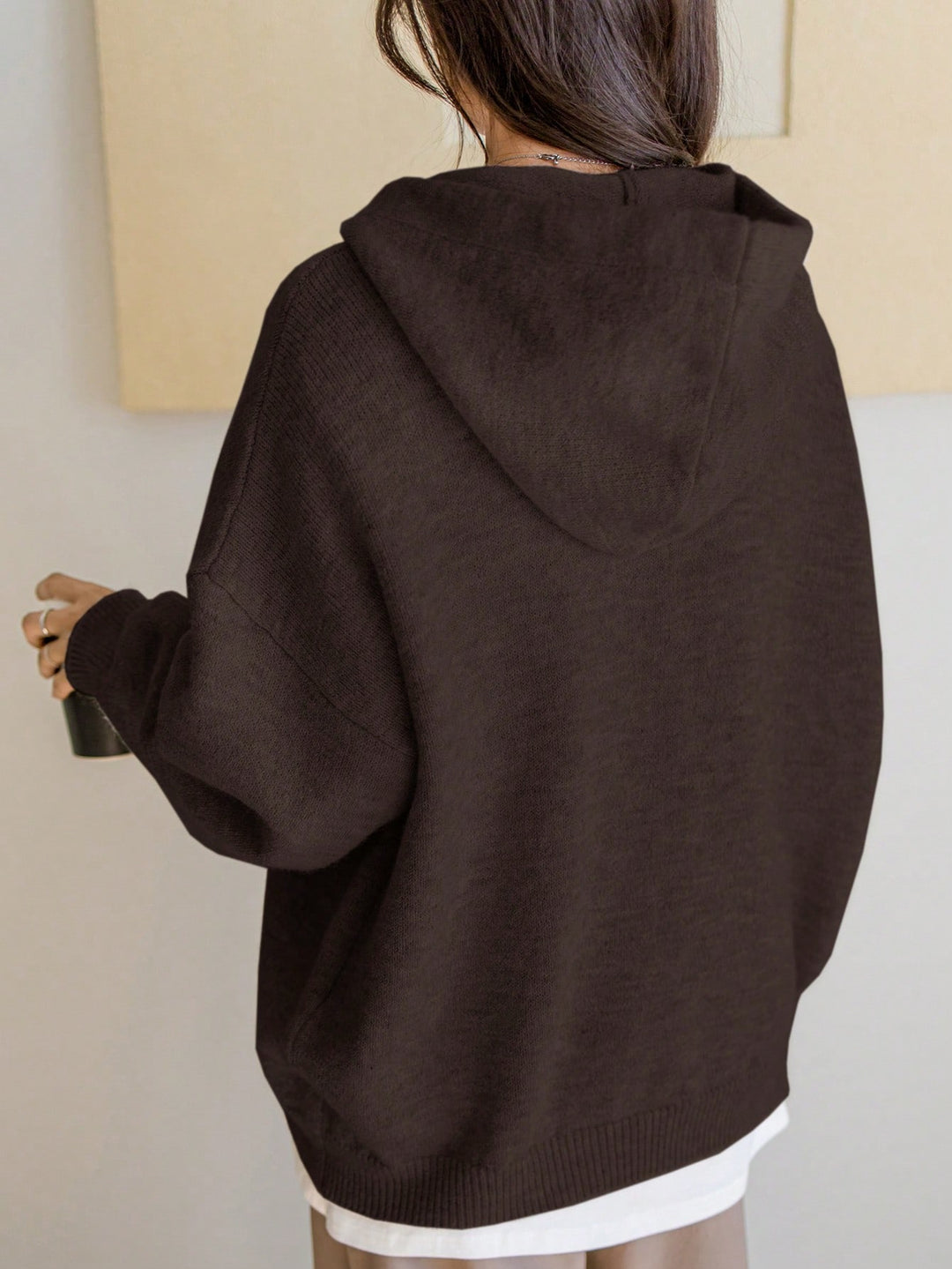 Cardigan SHEIN, maro