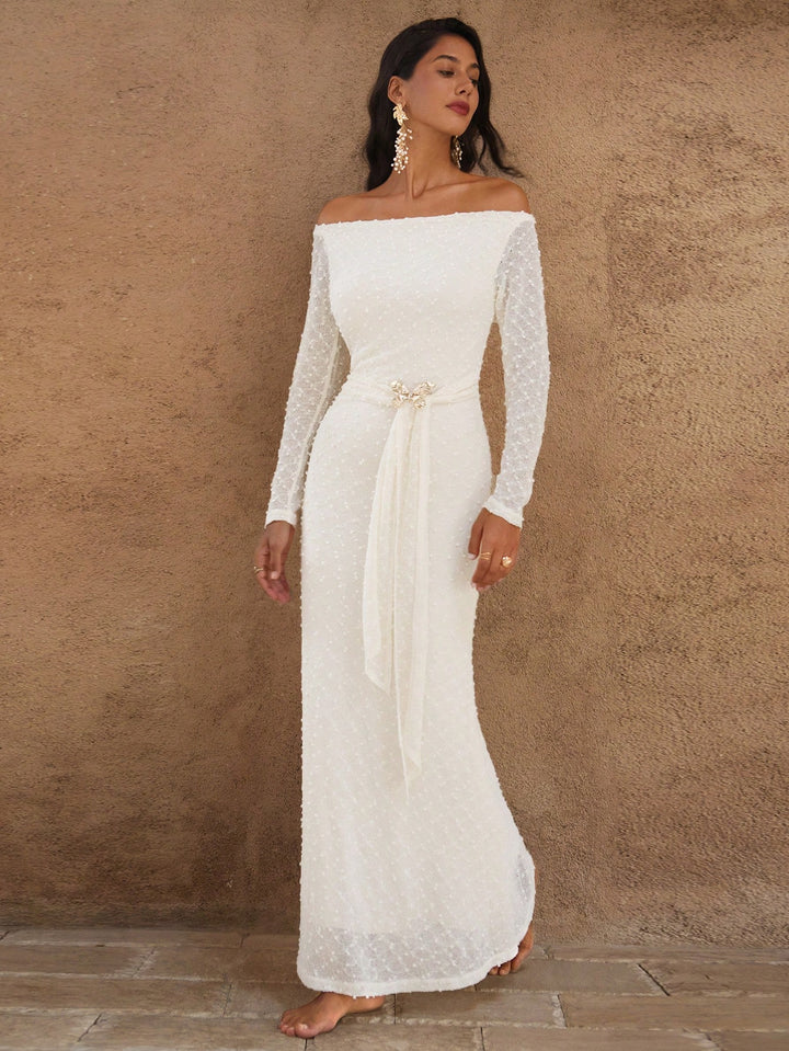 Rochie maxi SHEIN, portocaliu