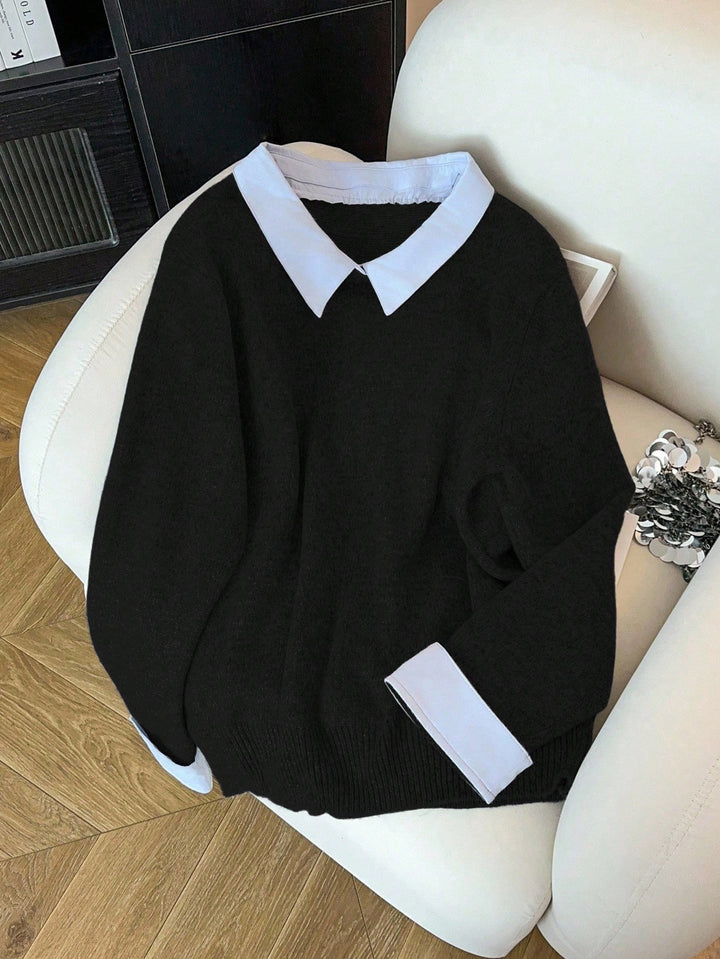 Pulover SHEIN, negru