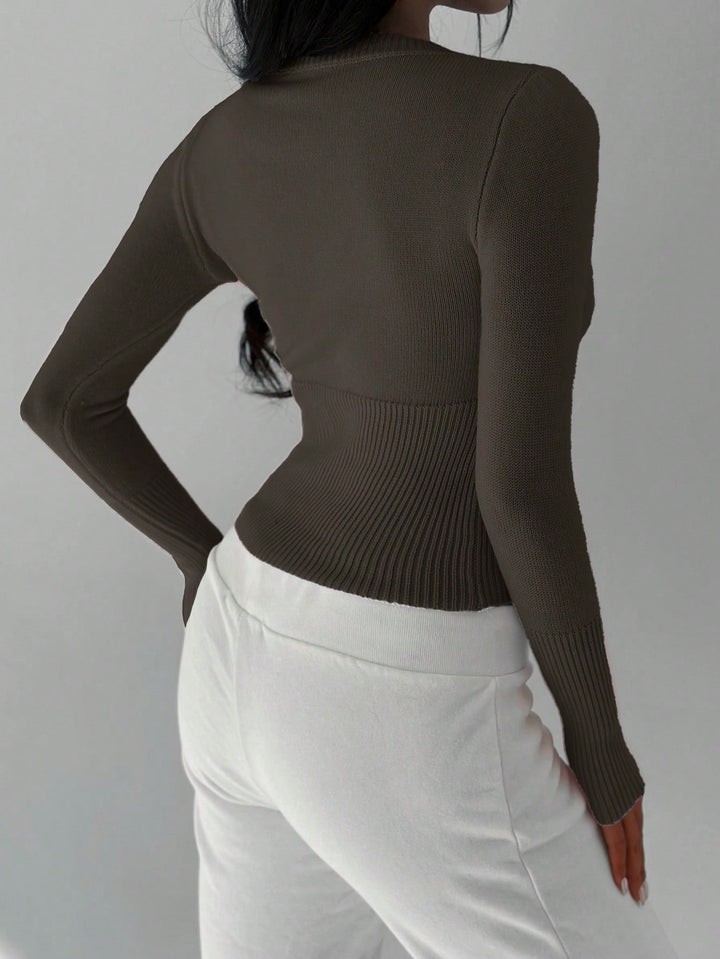 Cardigan SHEIN, maro