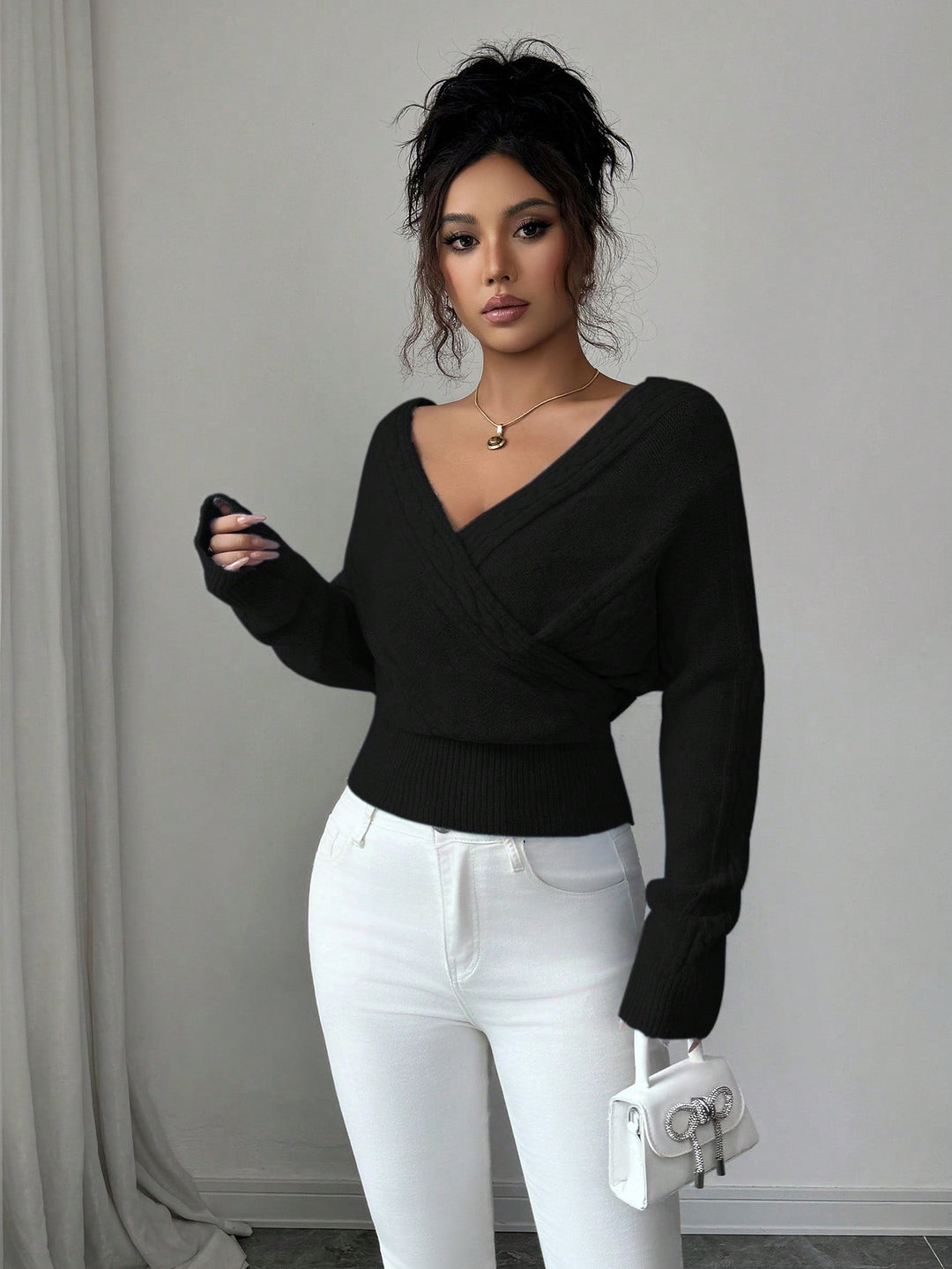 Pulover SHEIN, negru