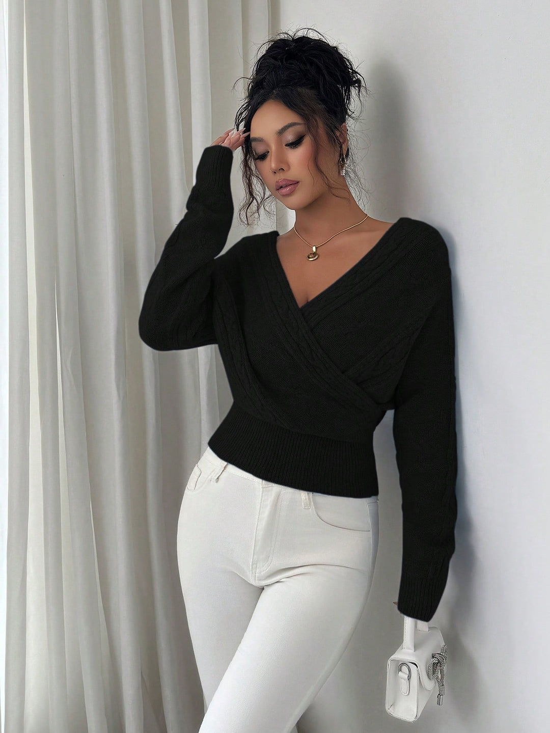Pulover SHEIN, negru