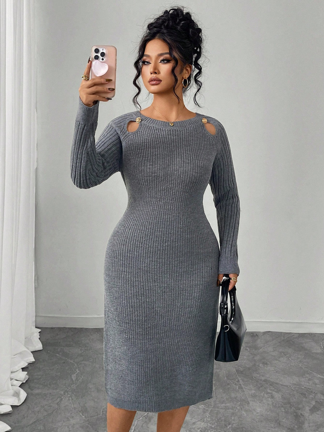 Rochie SHEIN, gri