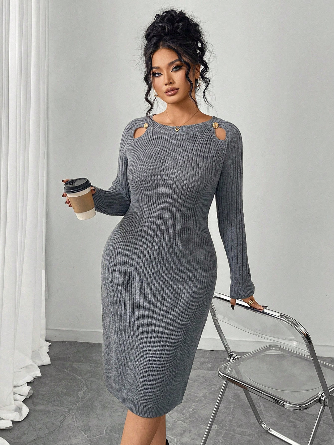 Rochie SHEIN, gri