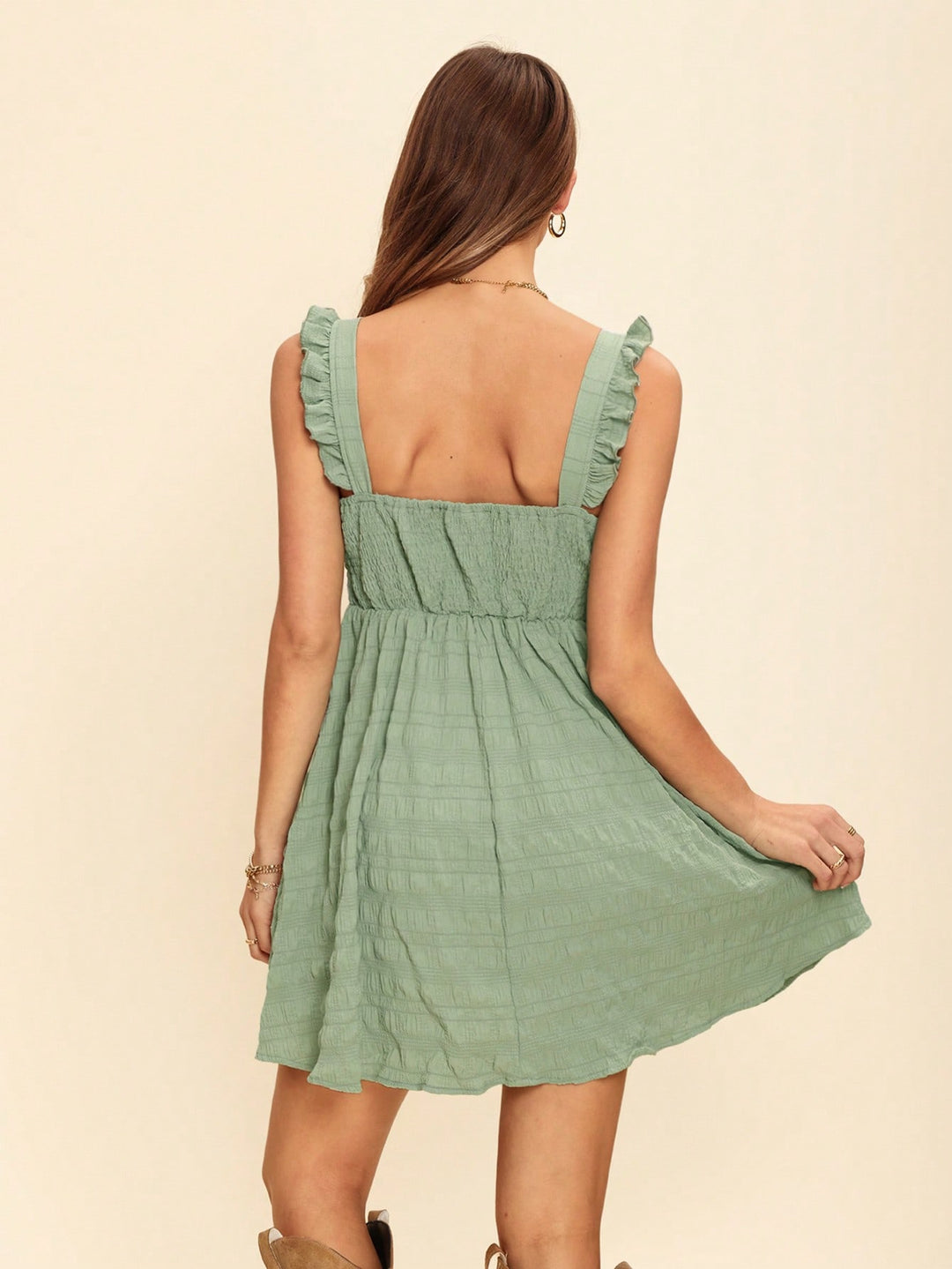 Rochie scurtă SHEIN, verde