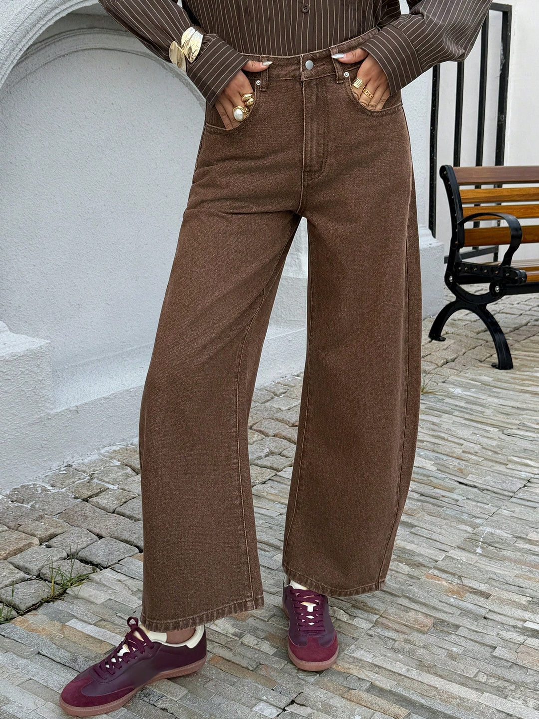 Jeans SHEIN, maro