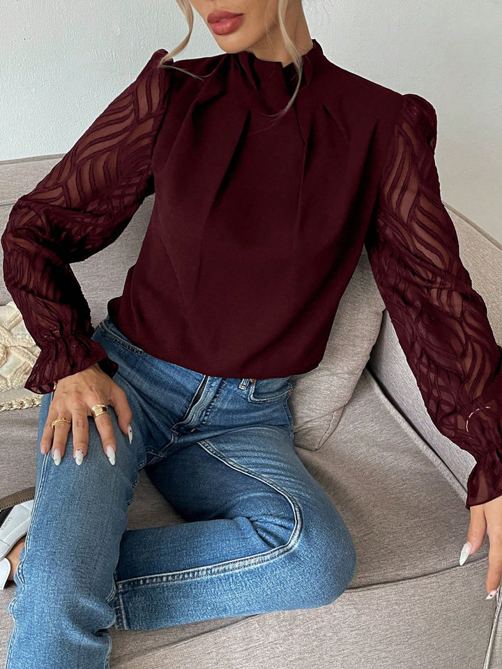 Bluza elegantă SHEIN, vișiniu