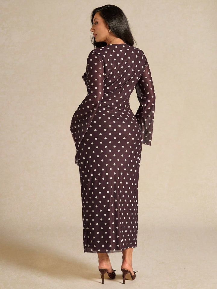 SHEIN maxi ruha, barna