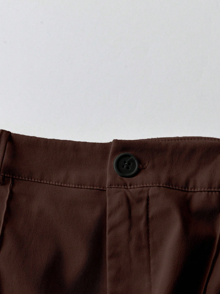 Pantaloni SHEIN, maro