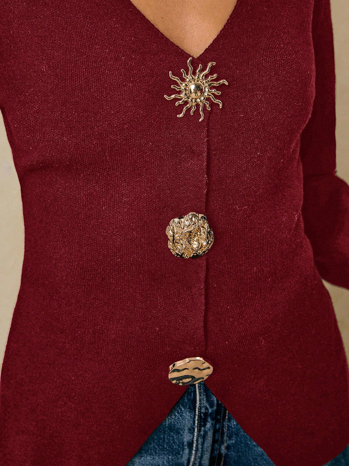 Cardigan SHEIN, vișiniu