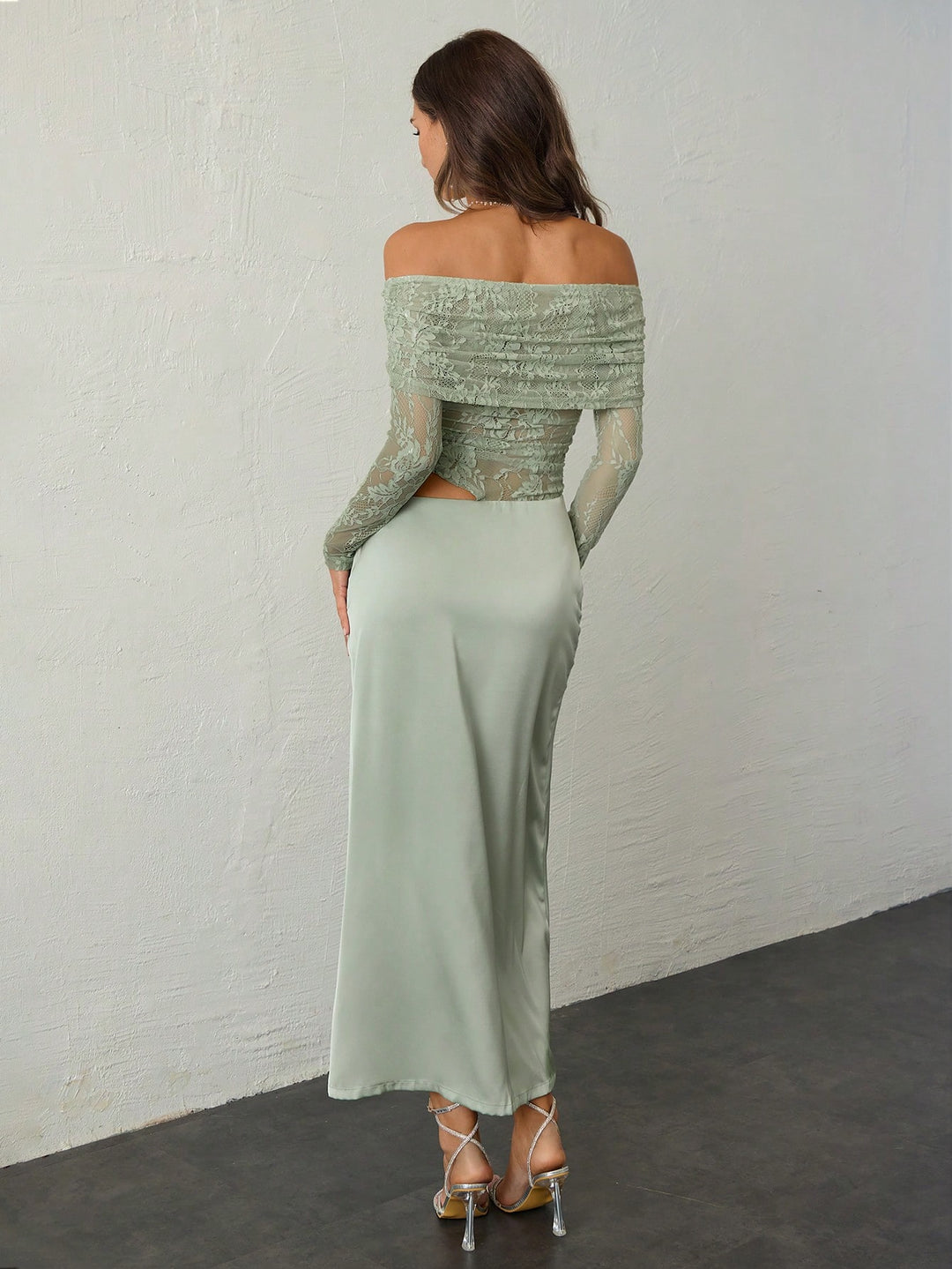 Rochie maxi SHEIN, verde