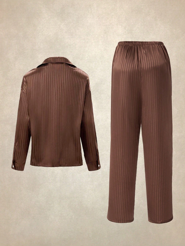 SHEIN Brown Pyjama Set