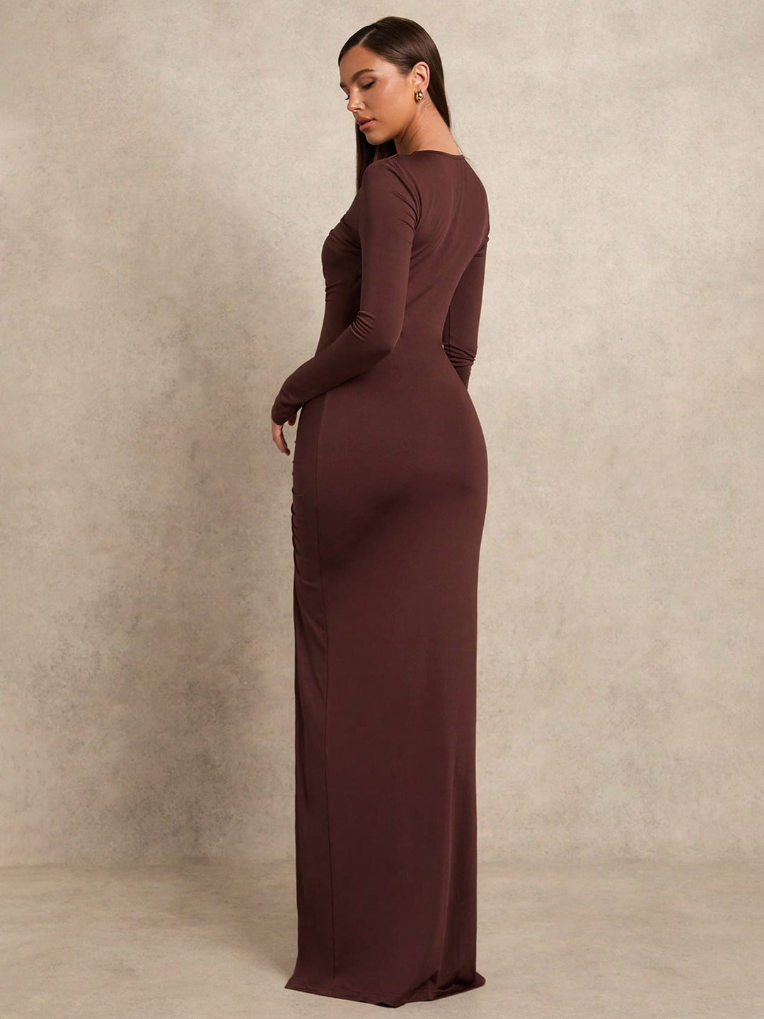 Rochie maxi SHEIN, maro