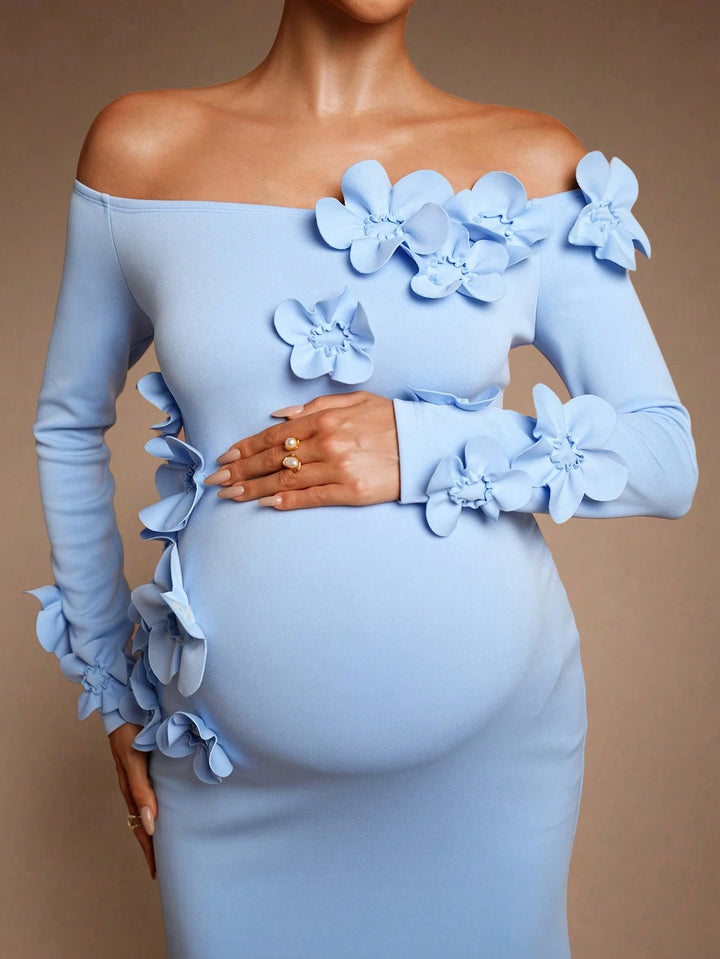 Shein maxi ruha, kék