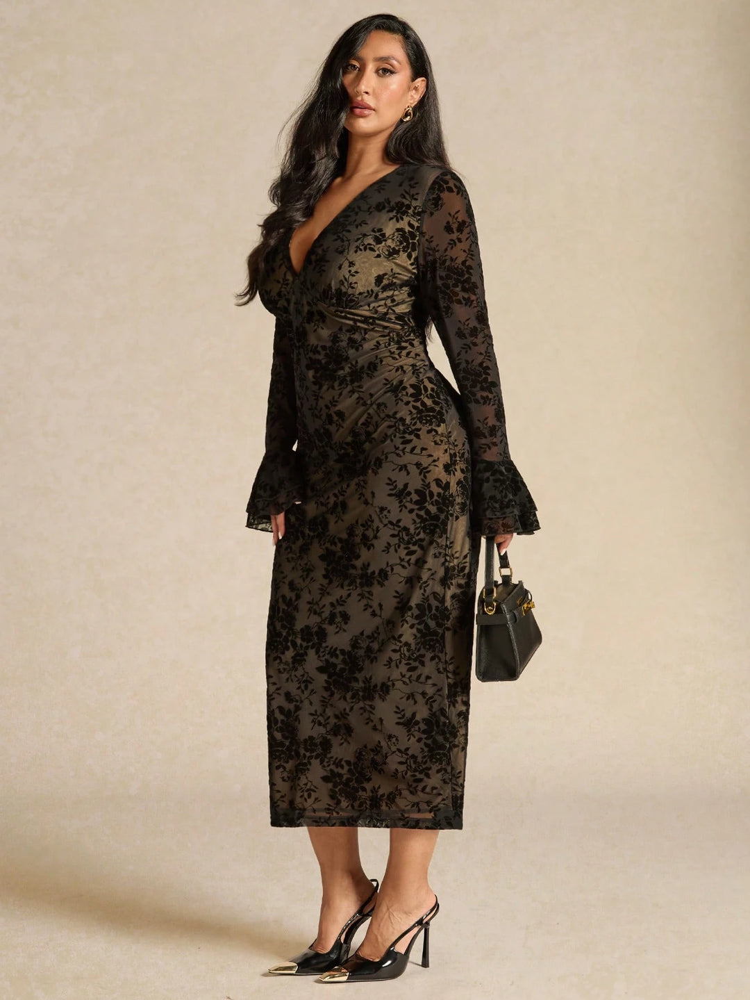 Rochie maxi SHEIN, negru