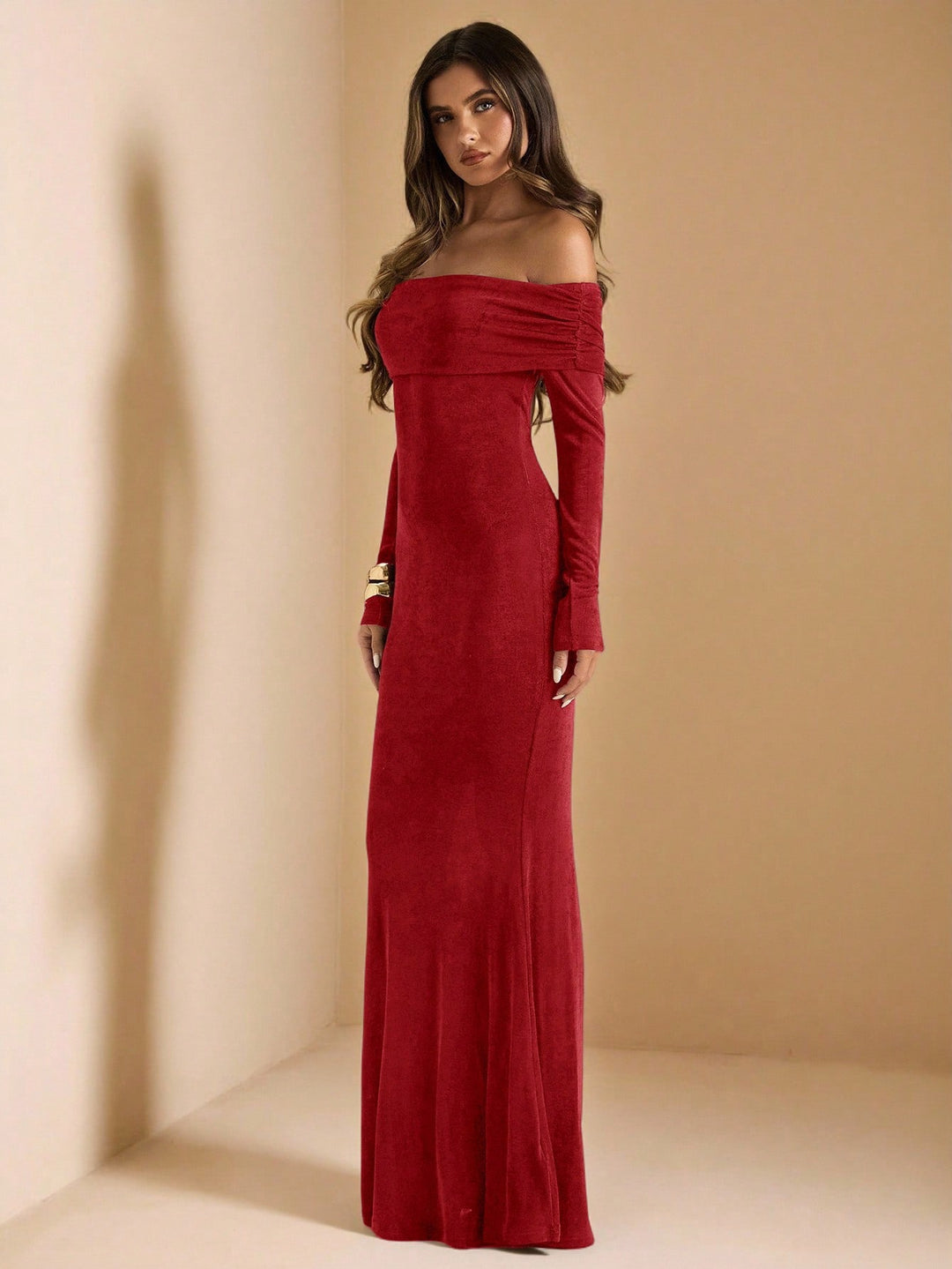 SHEIN maxi ruha, piros
