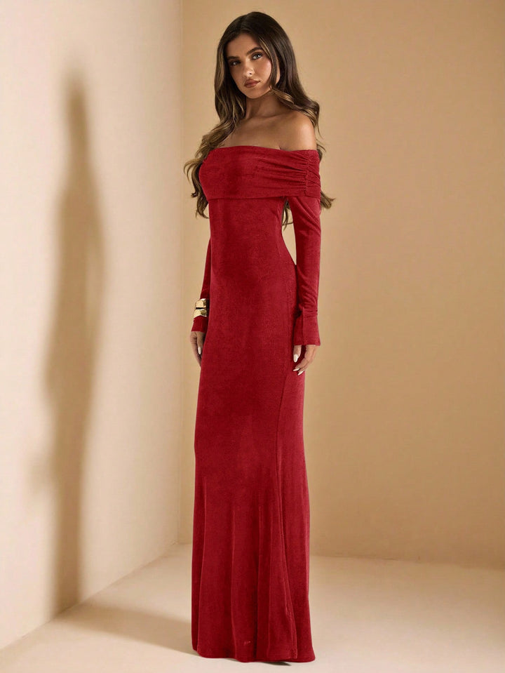 SHEIN maxi ruha, piros