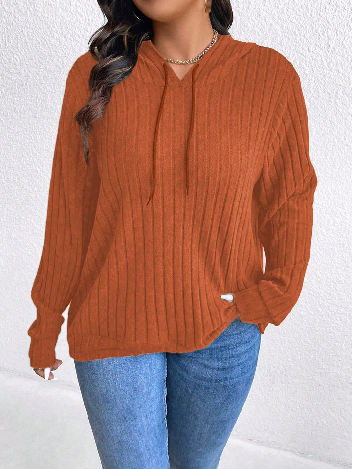 Shein Curve+ blúz, téglavörös