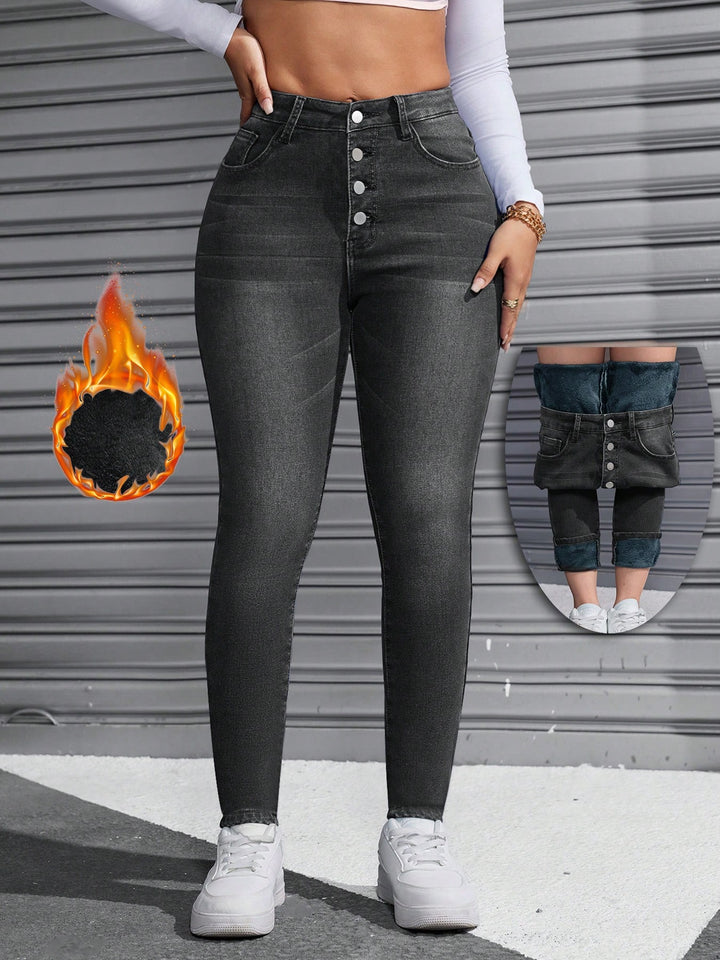 Jeans SHEIN, gri