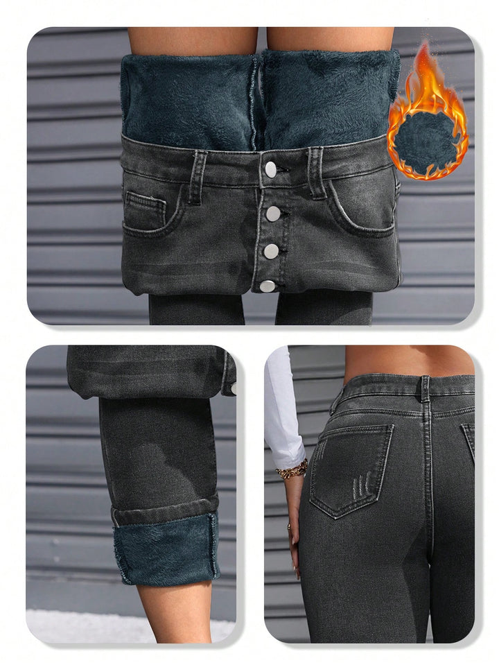 Jeans SHEIN, gri
