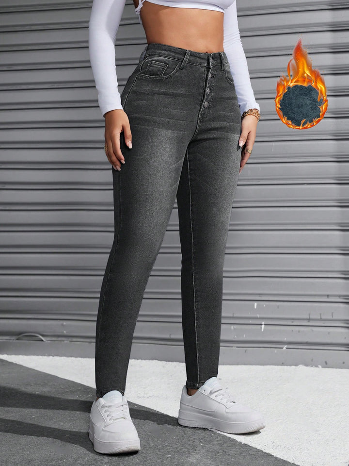 Jeans SHEIN, gri