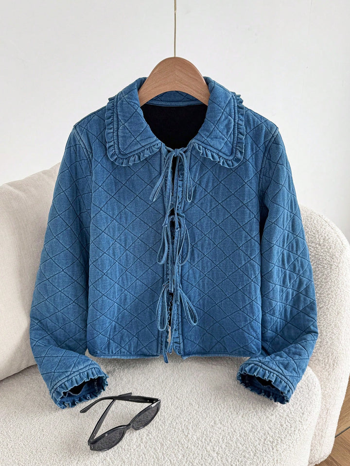 Jachetă denim SHEIN, albastru
