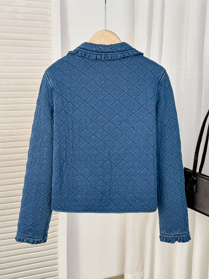 Jachetă denim SHEIN, albastru