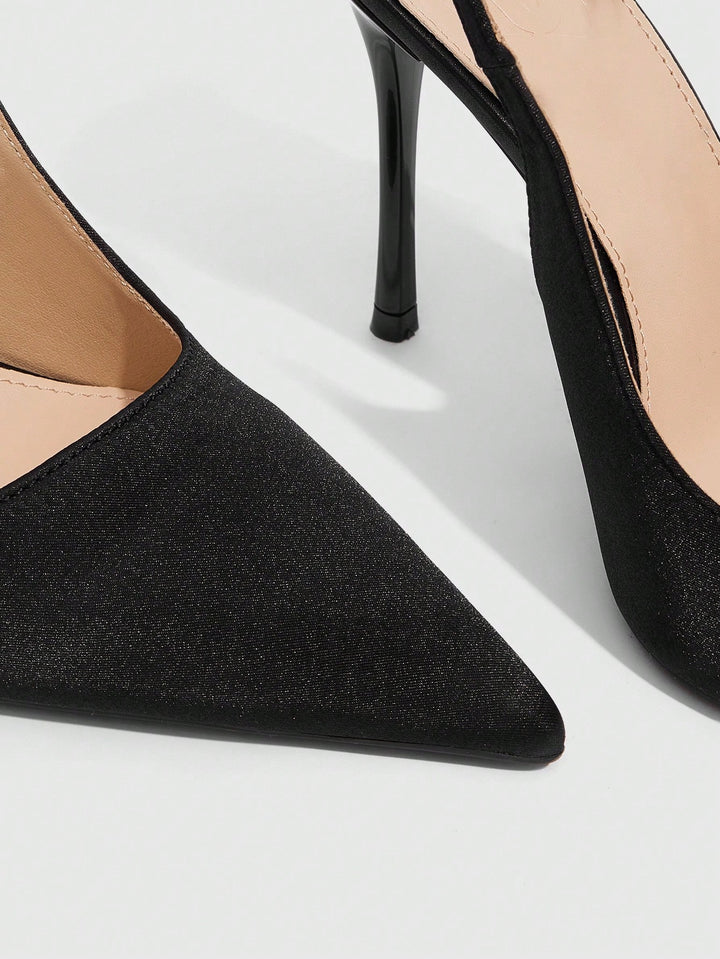 Pantofi cu toc SHEIN, negru
