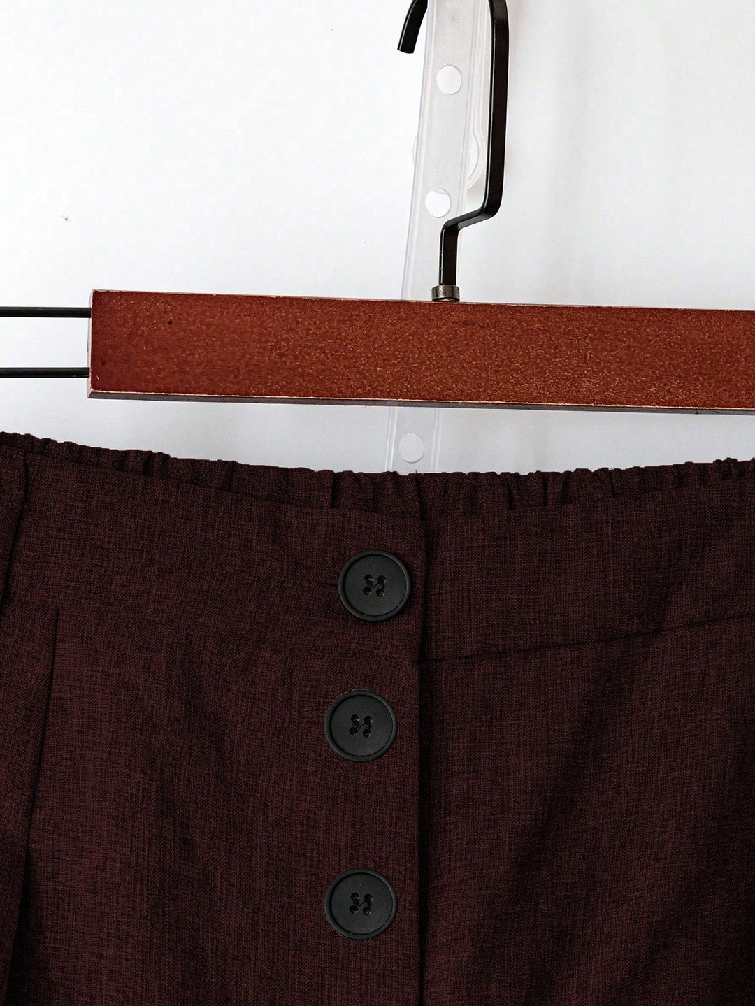 Pantalon de costum SHEIN, vișiniu