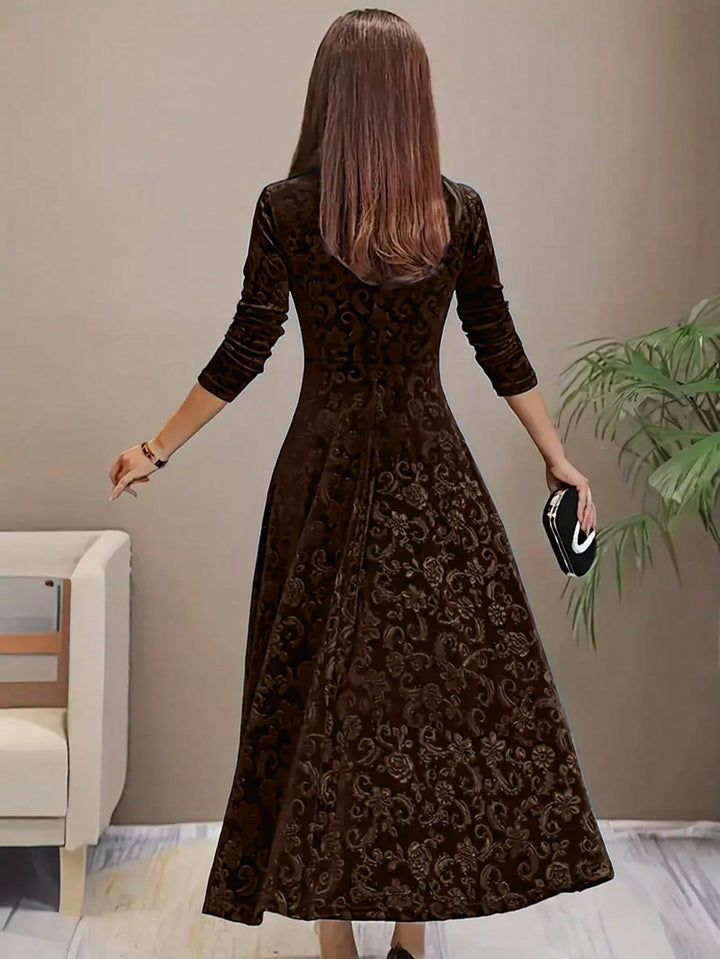 Rochie midi SHEIN, maro