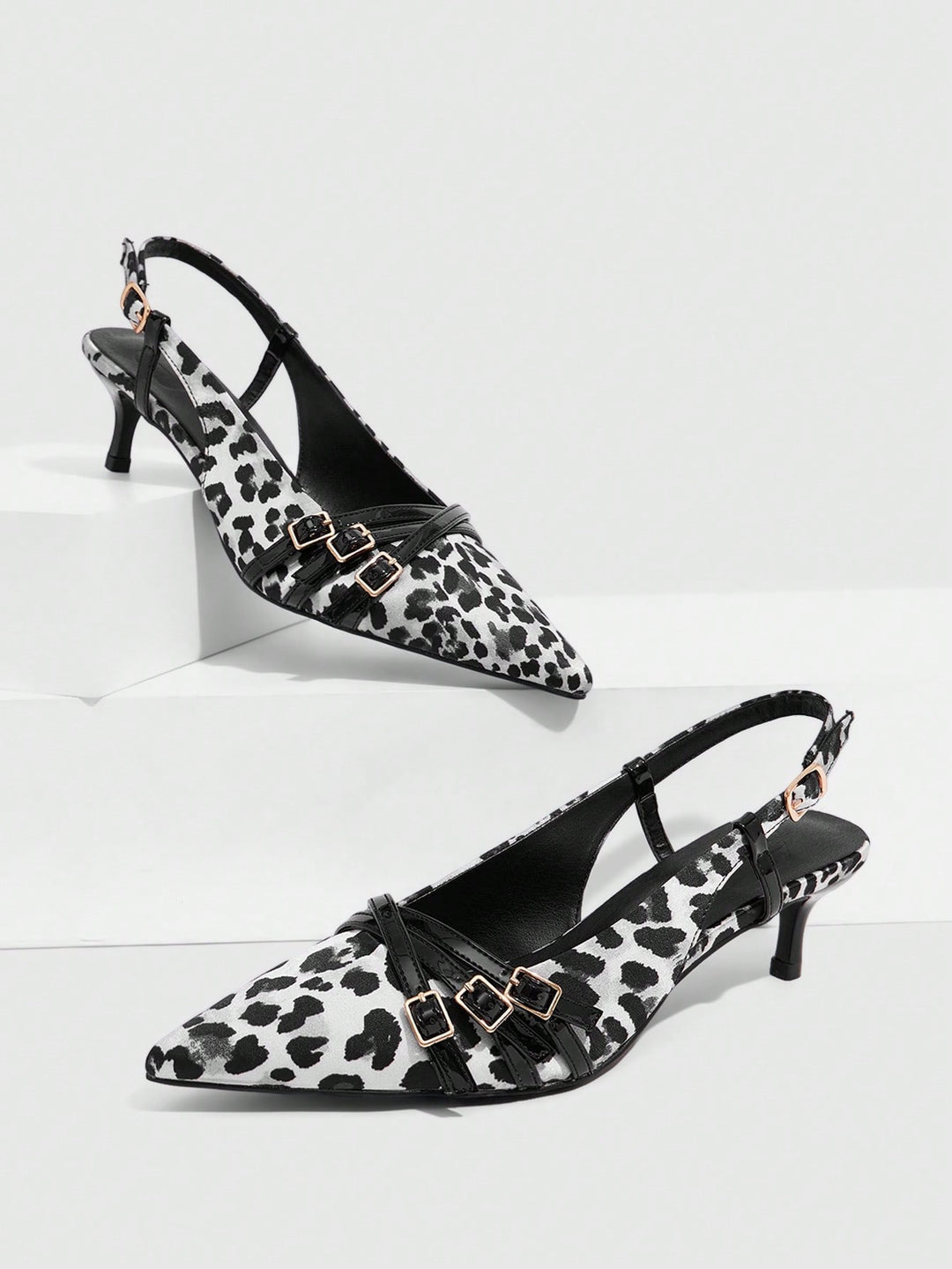 Pantofi cu toc SHEIN, negru