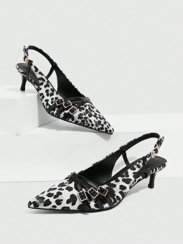 Pantofi cu toc SHEIN, negru