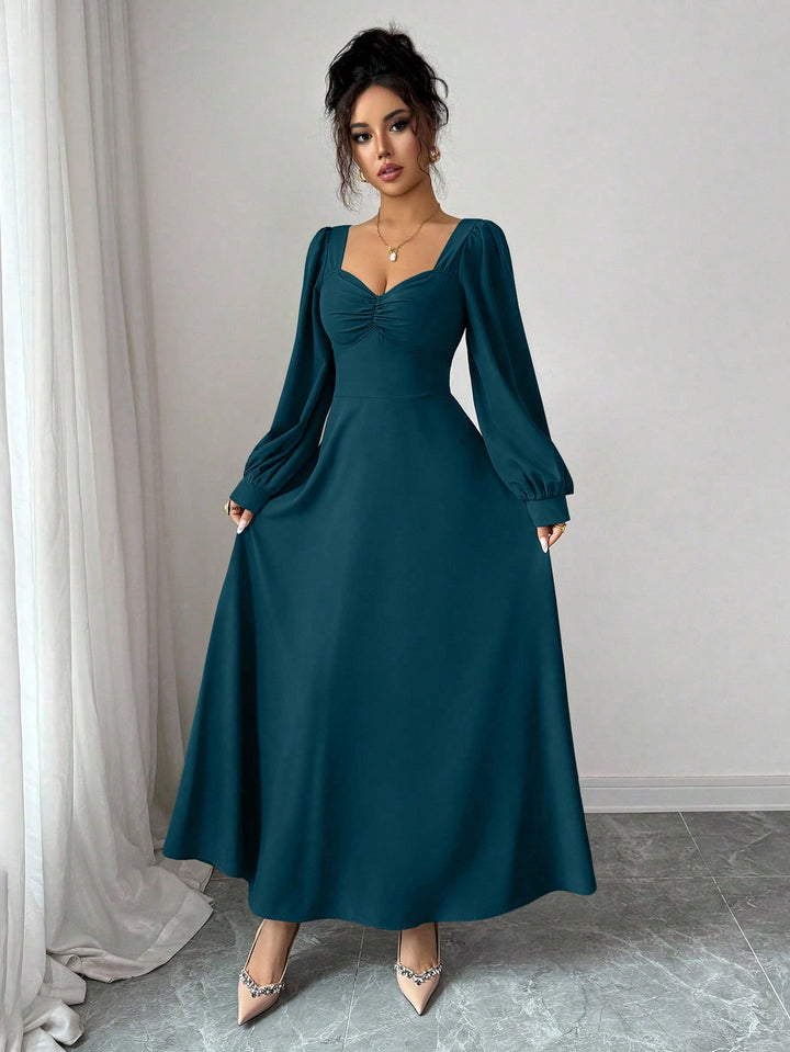 Rochie maxi SHEIN, turcoaz