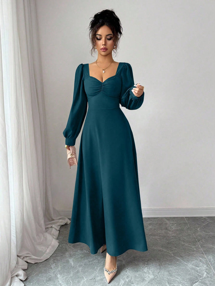 Rochie maxi SHEIN, turcoaz