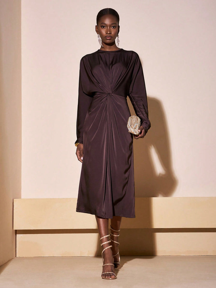 Rochie maxi SHEIN, maro