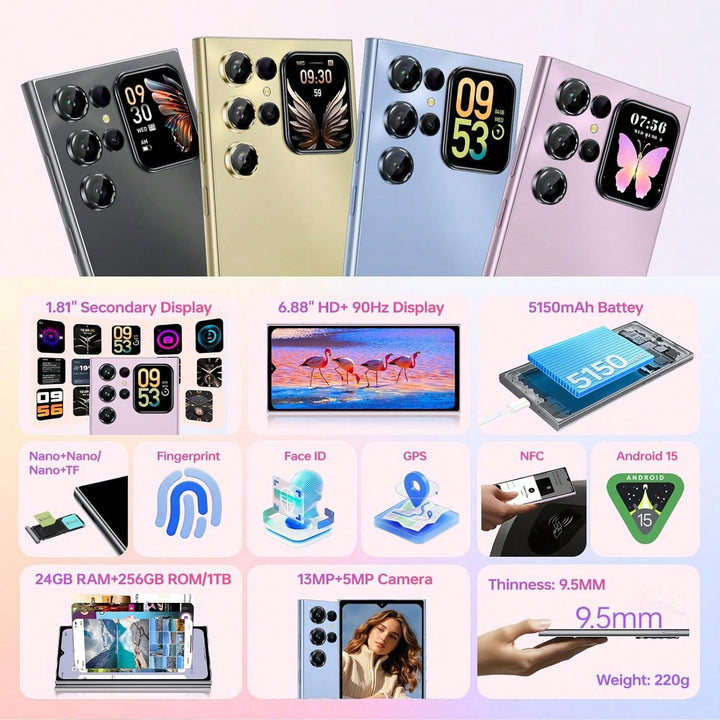 Telefon mobil SHEIN, negru