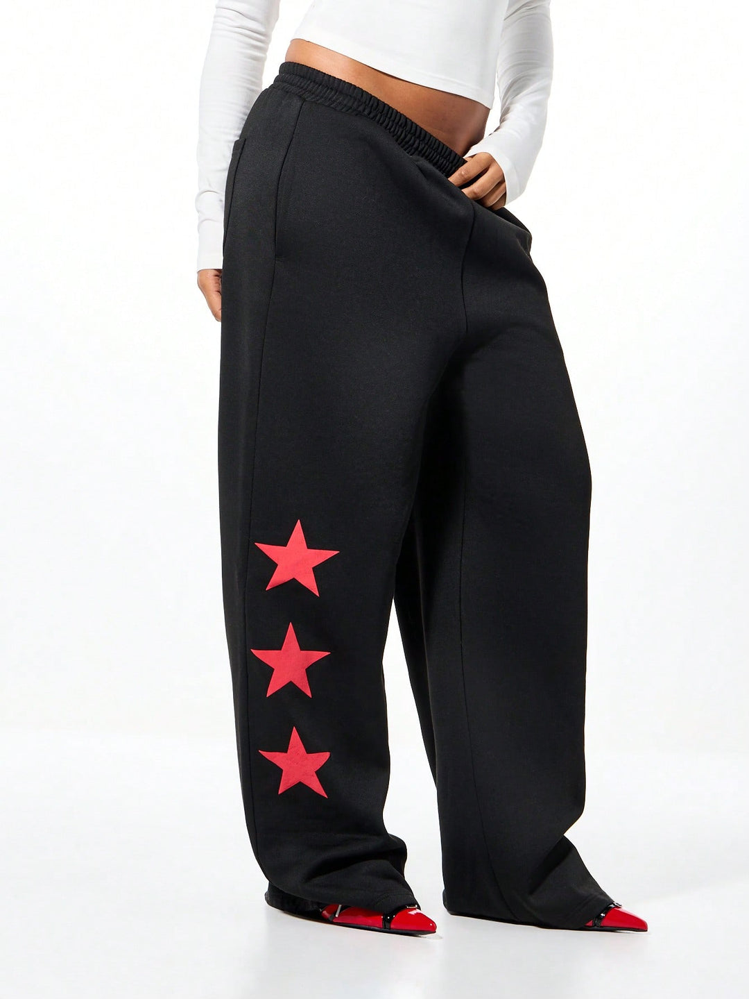 Pantaloni SHEIN, negru