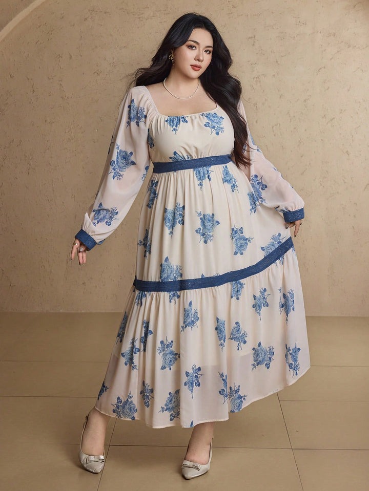 Rochie maxi SHEIN,mix culori