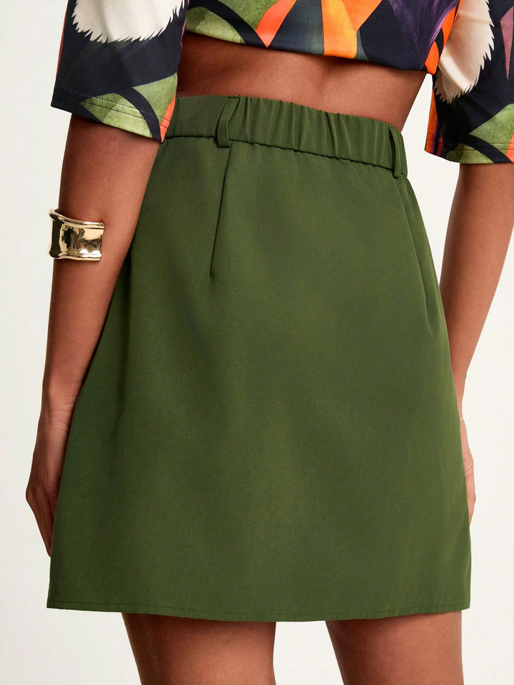 SHEIN szoknya, khaki