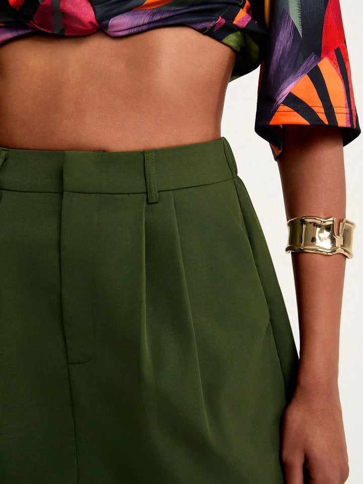 SHEIN szoknya, khaki