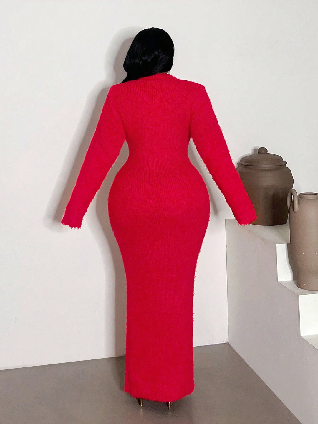 Rochie maxi SHEIN, roșu