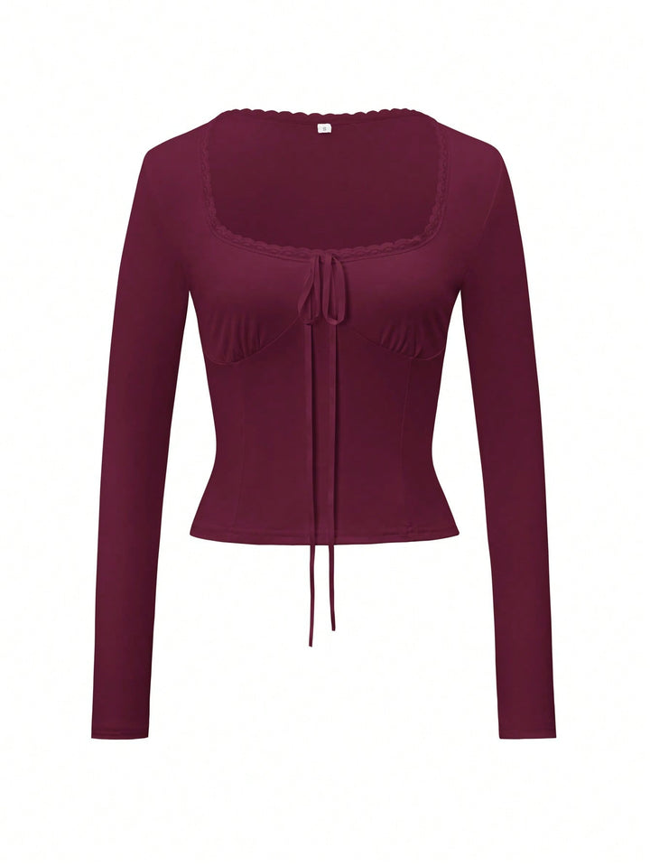 Top SHEIN, vișiniu