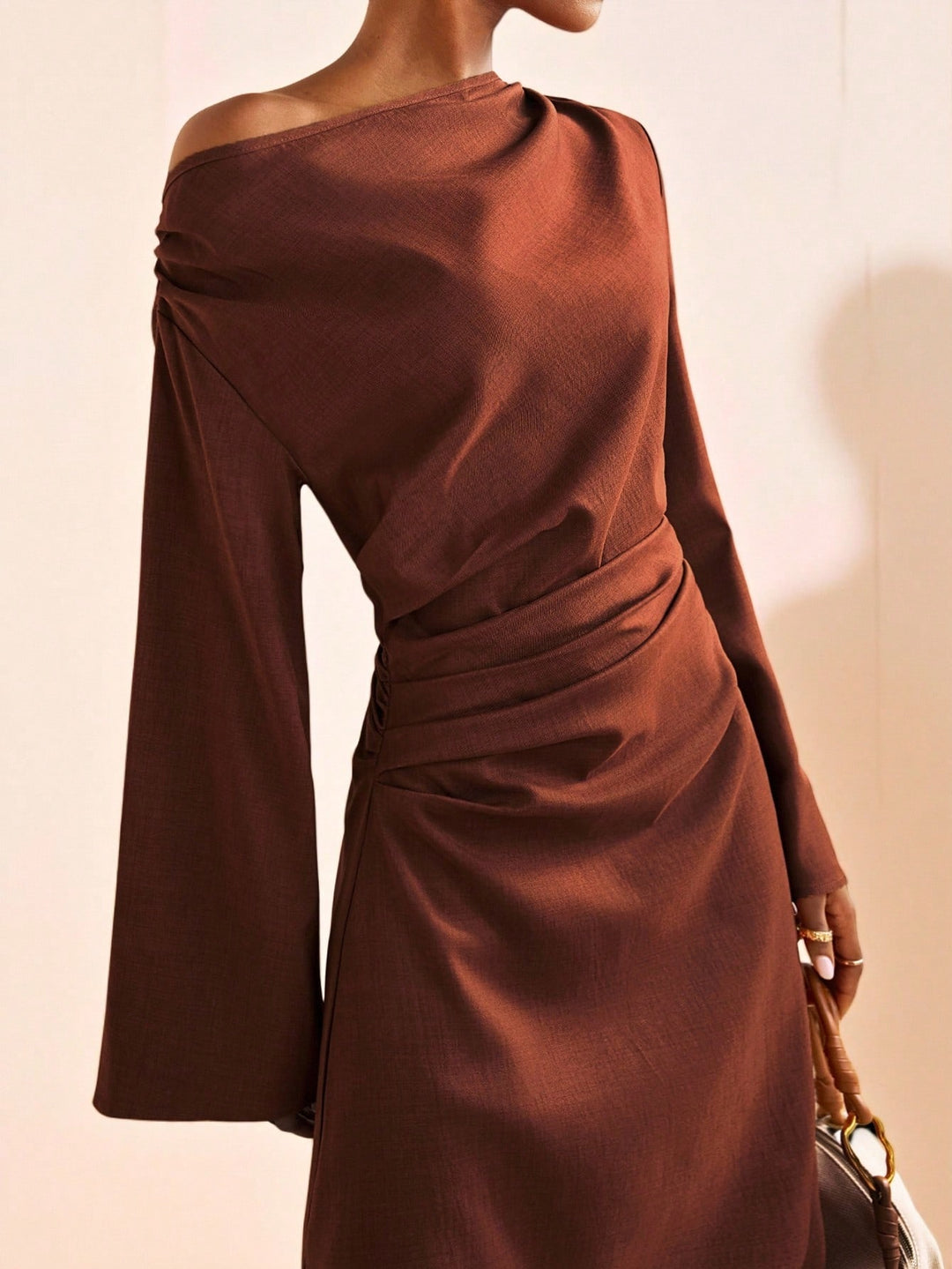 Rochie maxi SHEIN, maro