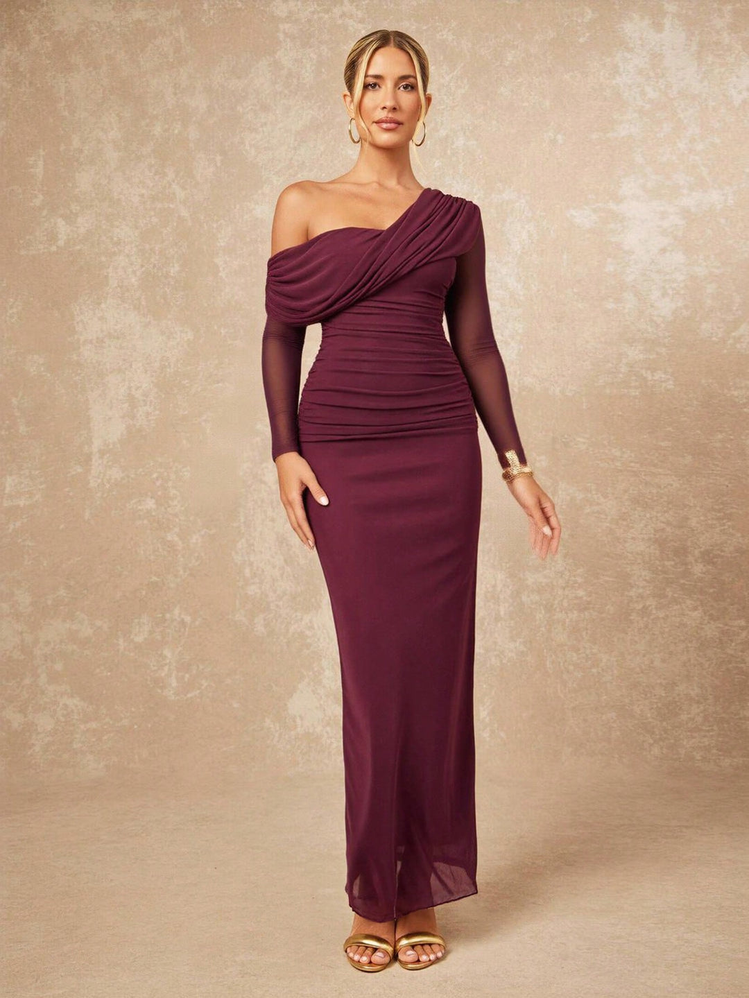 Rochie maxi SHEIN, vișiniu