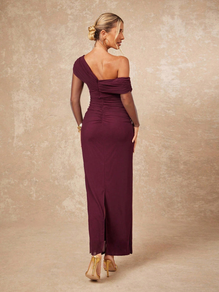 Rochie maxi SHEIN, vișiniu