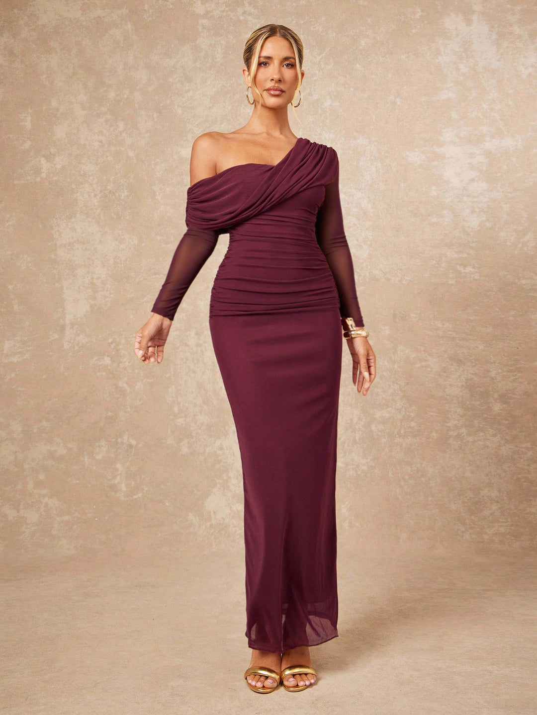 Rochie maxi SHEIN, vișiniu