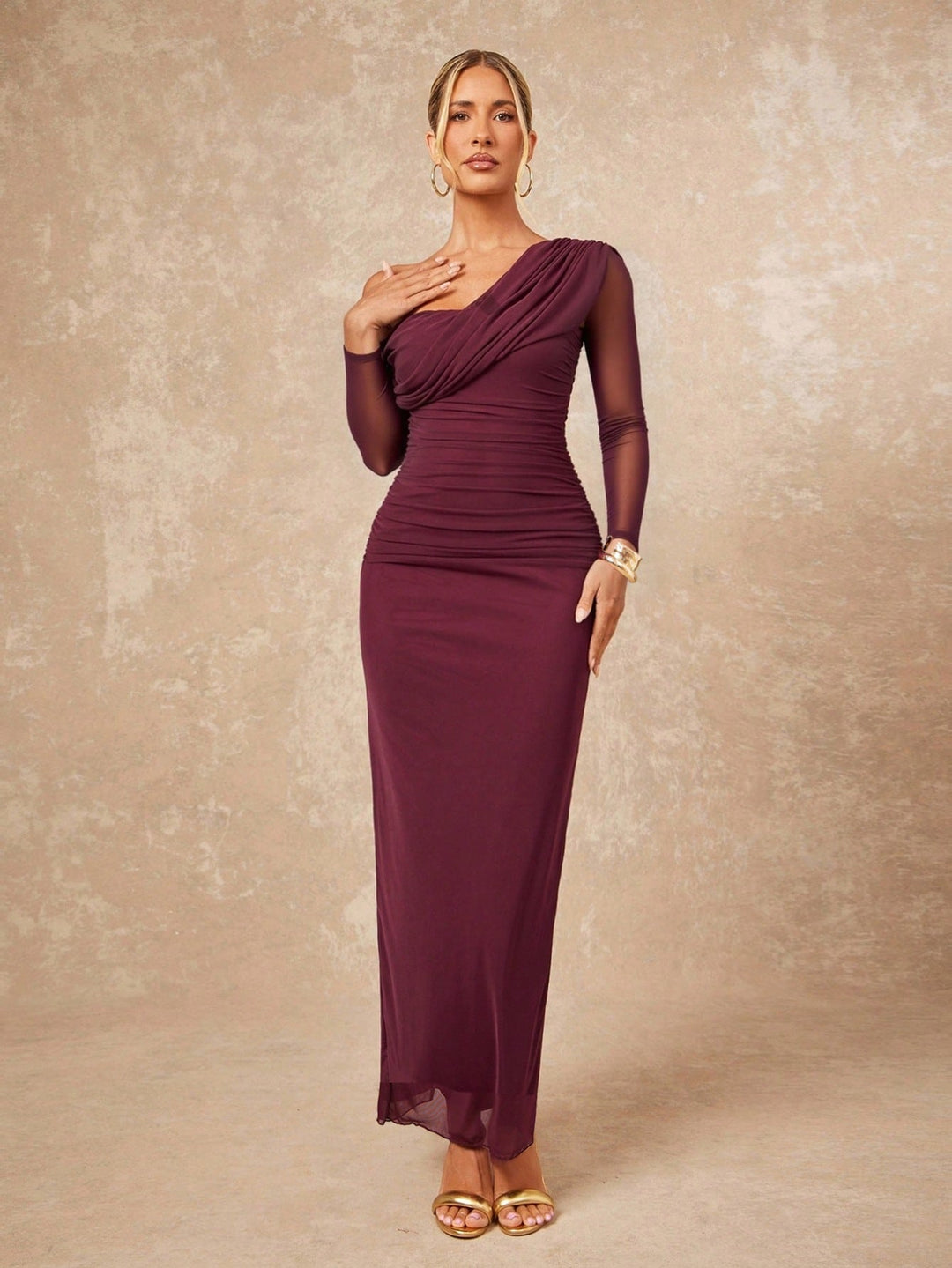 Rochie maxi SHEIN, vișiniu