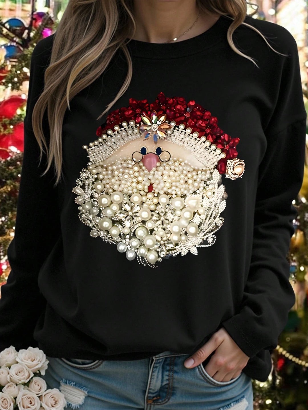 Shein blúz, fekete